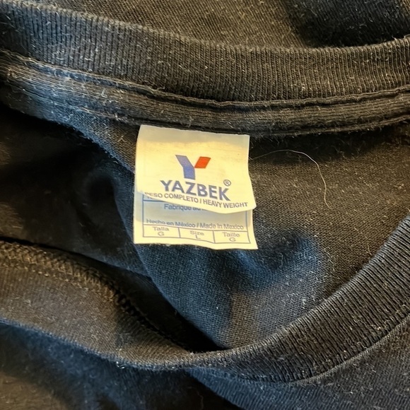 Yazbel size Large black unisex t- shirt - Picture 5 of 6